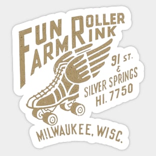 Vintage Roller Skating Milwaukee Wisconsin Sticker
